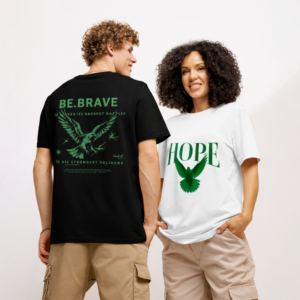 Hope Be Brave Christian Graphic T-Shirt